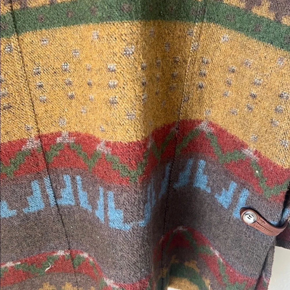 Robert comstock wool blend southwest style coat